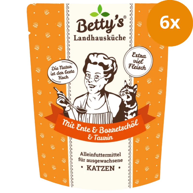 Bettys Landhausküche P.B. Katze mit Ente & Borretschöl 250 g