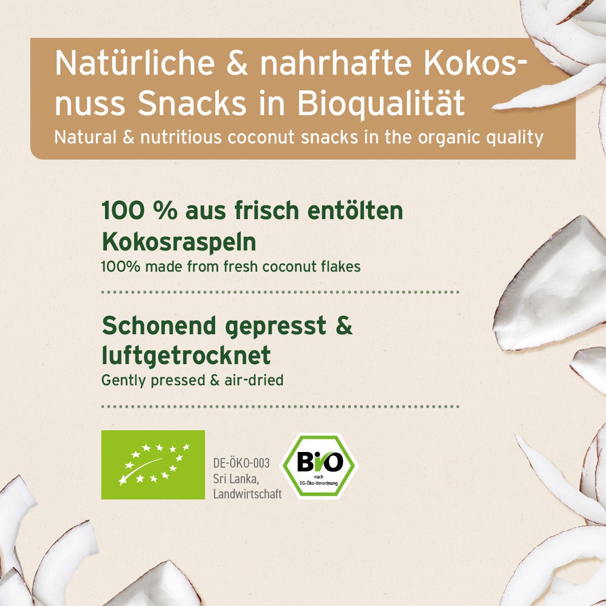 AniForte Bio Kokos Sticks 500 g