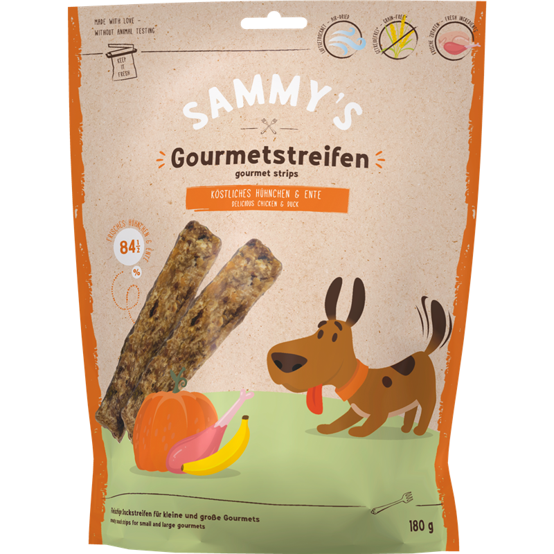 bosch Sammy's Gourmetstreifen Hühnchen & Ente 180 g