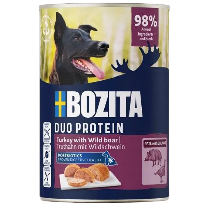 Bozita Dog Paté Pute mit Wildschwein 400 g