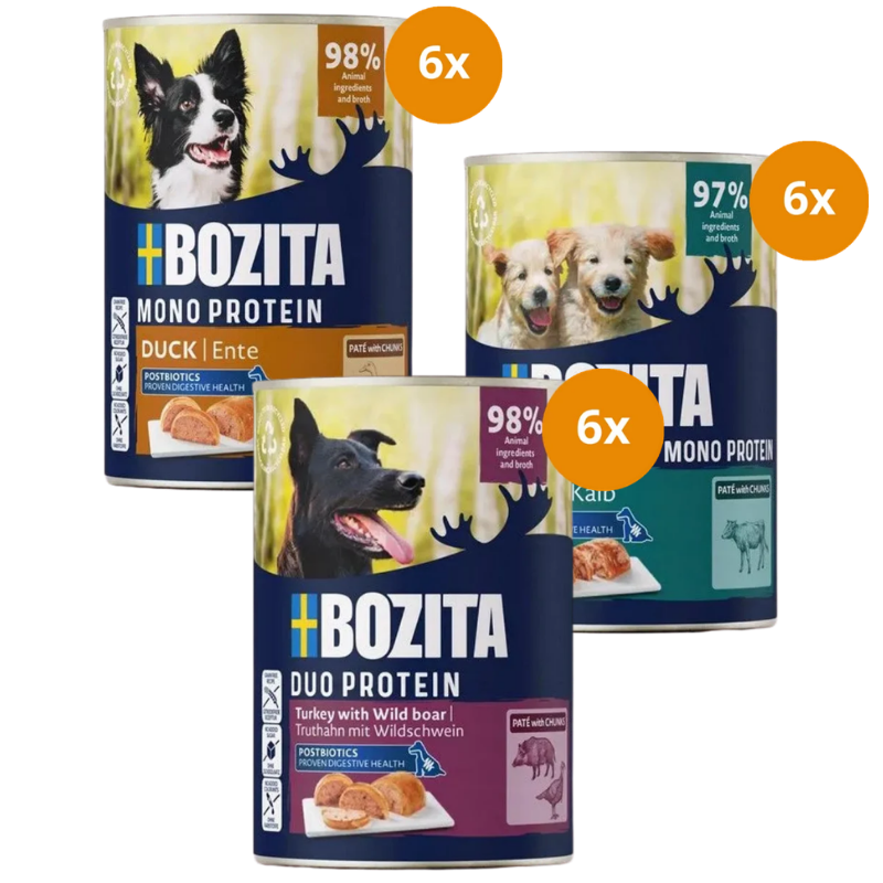 Bozita Dog Paté 400 g - Mix Sparpaket