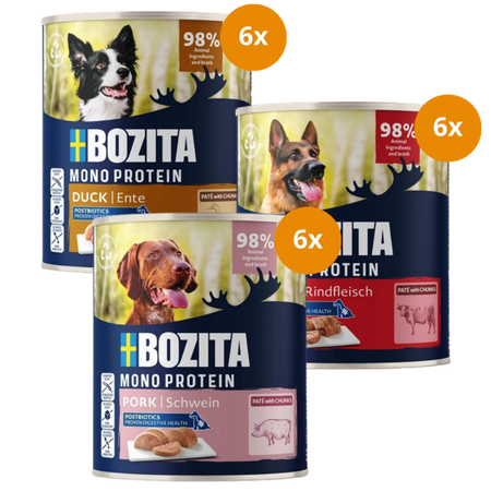 Bozita Dog Paté 800 g - Mix Sparpaket