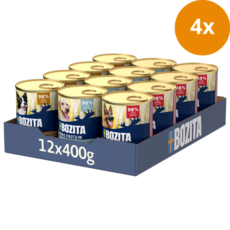 Bozita Dog Dose Pate Mix Tray 12 x 400 g