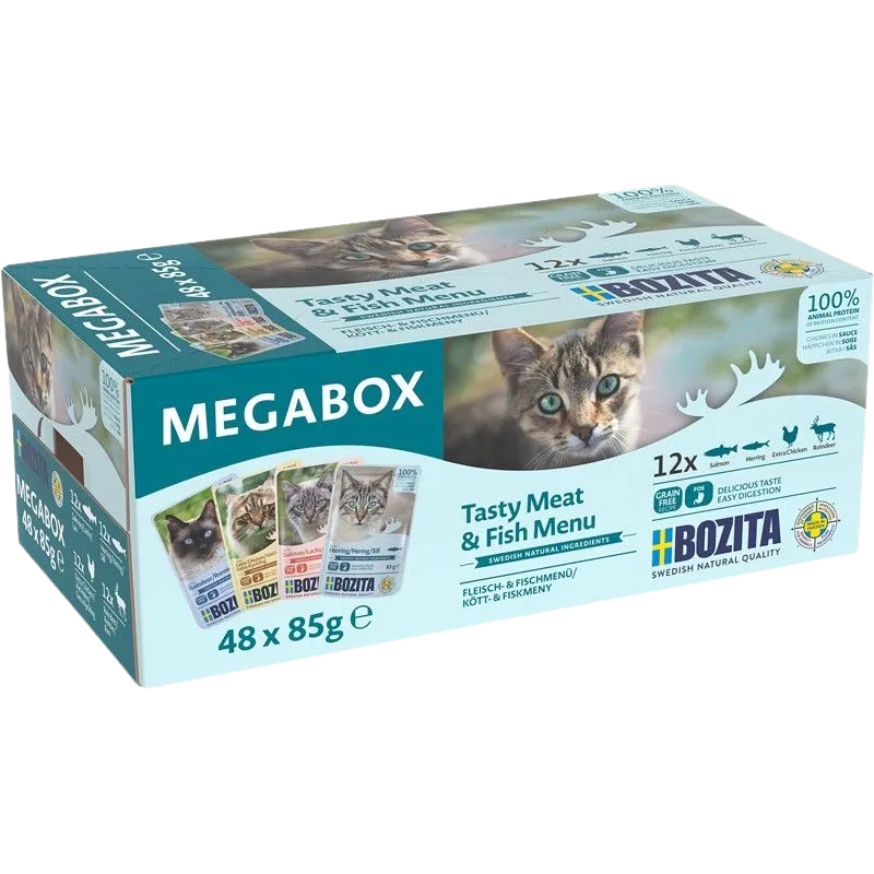 Bozita Häppchen in Soße PB Megabox 48 x 85 g