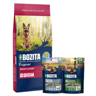Bozita Original Adult Classic 12 kg & 2 x GRATIS Bozita Snacks (Elch, Lamm)