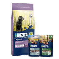 Bozita Original Adult Senior 12 kg & 2 x GRATIS Bozita Snacks (Elch, Lamm)