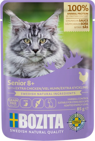 Bozita Senior 8+ Häppchen in Sauce mit viel Huhn 85 g