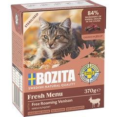Bozita Sterilised Häppchen in Gelee mit Hirsch 370 g