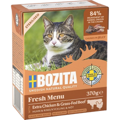 Bozita Sterilised Häppchen in Gelee mit Huhn & Rind 370 g