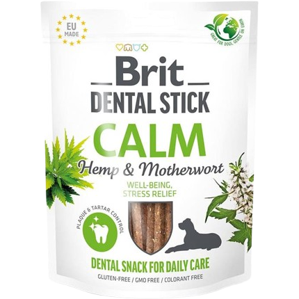 Brit Dog Snack Dental Stick Calm - Hemp & Motherwort 251 g