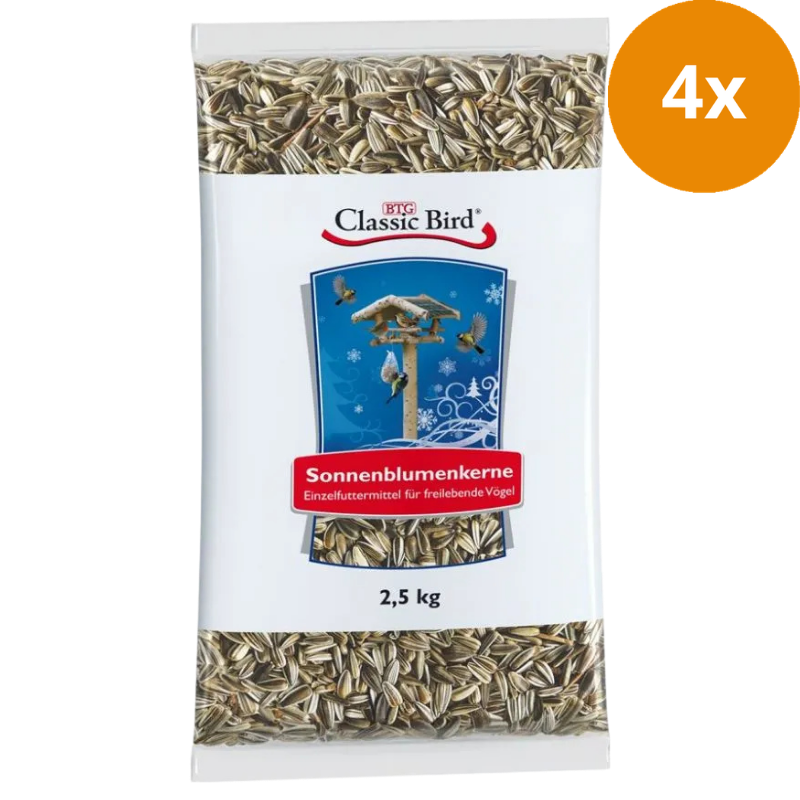BTG Classic Bird Sonnenblumenkerne - gestreift