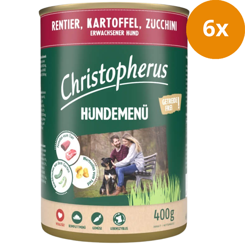 Christopherus Menü Adult Rentier & Kartoffel 400 g