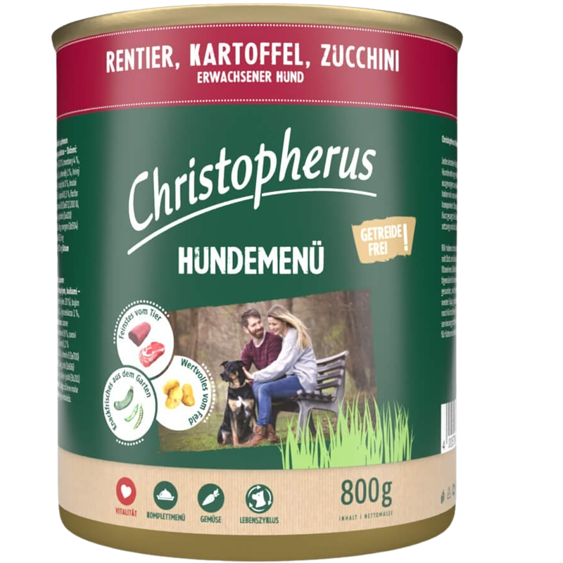 Christopherus Menü Adult Rentier & Kartoffel 800 g