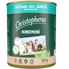 Christopherus Menü Adult Truthahn & Reis 800 g