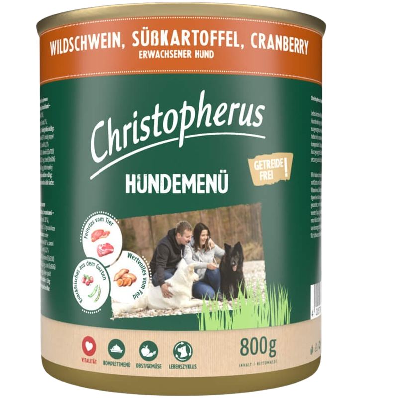 Christopherus Menü Adult Wildschwein 800 g