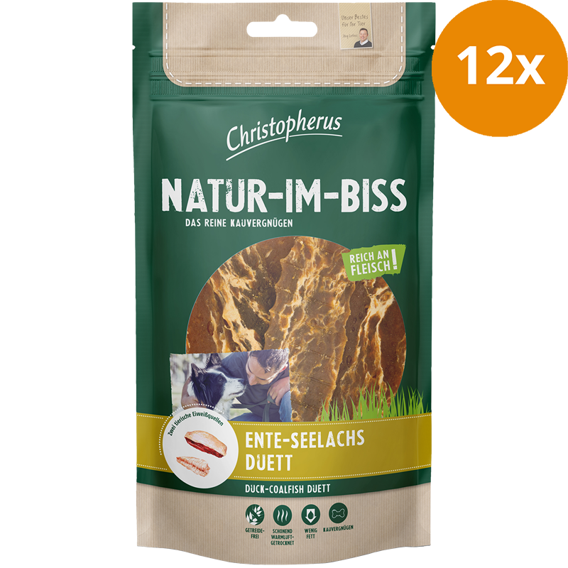 Christopherus Natur-Im-Biss Ente-Seelachs-Duett 70 g