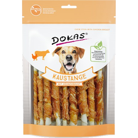 DOKAS Kaustangen mit Hühnerbrust 200 g | Hundesnack