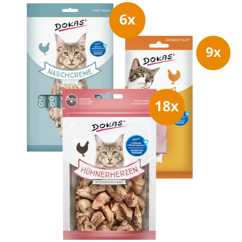 Dokas Snackparty Katze - Mix Sparpaket