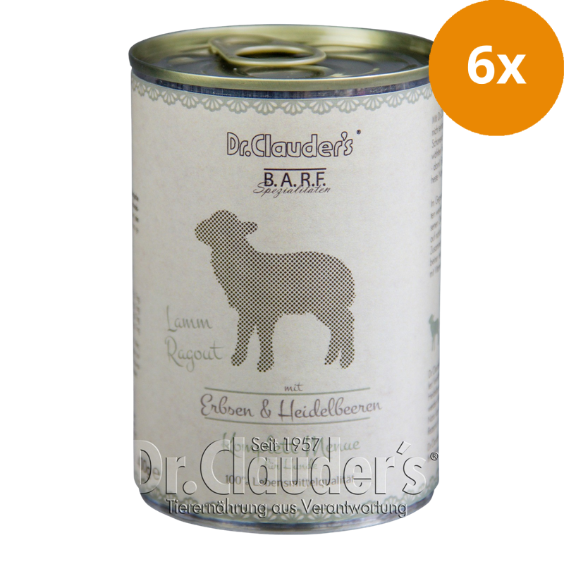 Dr.Clauder's BARF Dog Komplettmenü Lammragout 400 g