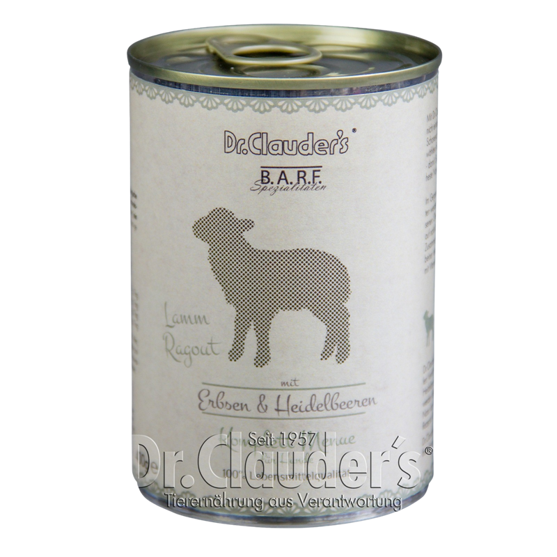 Dr.Clauder's BARF Dog Komplettmenü Lammragout 400 g