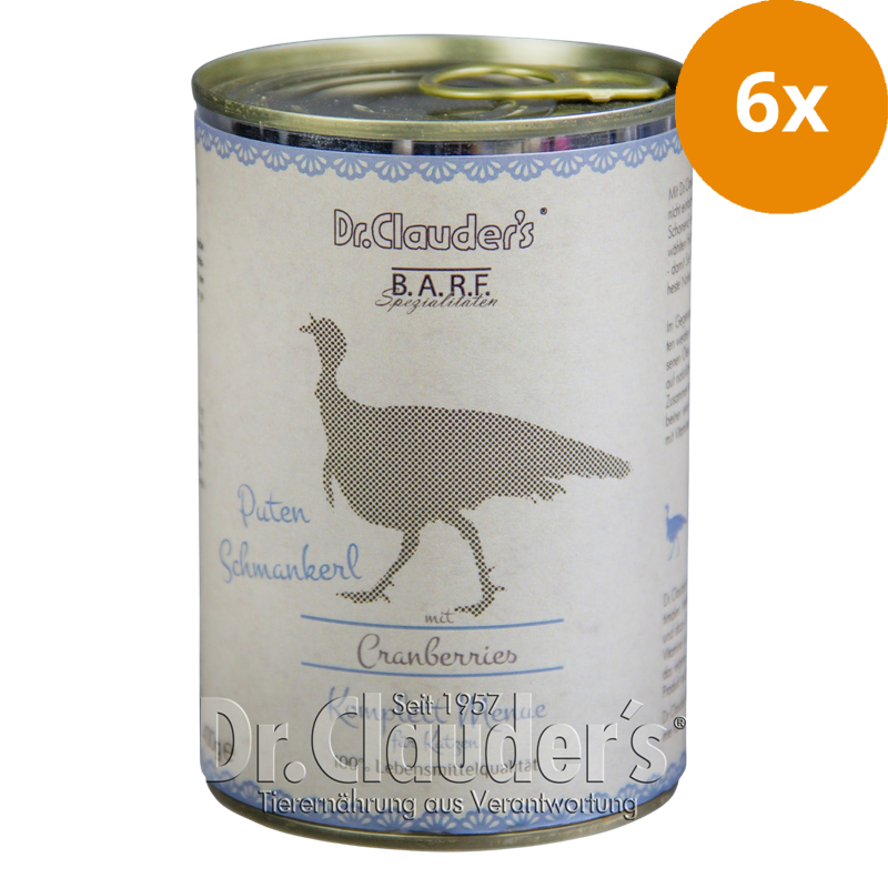 Dr.Clauder's BARF Komplettmenü Putenschmankerl 400 g