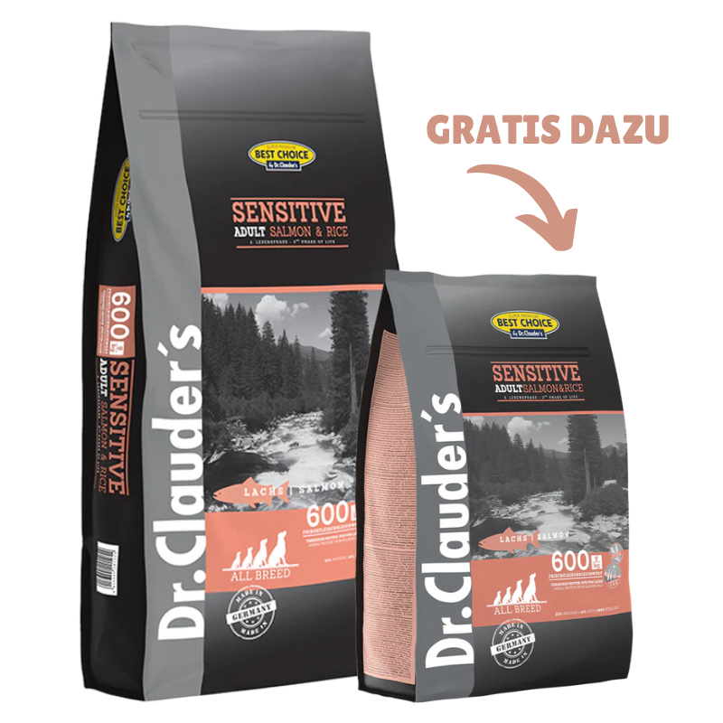 Dr.Clauder's Best Choice Lachs & Reis 12,5 kg + GRATIS 4 kg