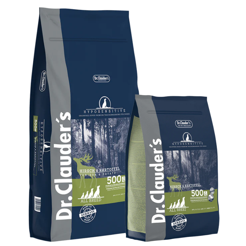 Dr.Clauder's Hyposensitive Hirsch & Kartoffel 11,5 kg + GRATIS 3,5 kg