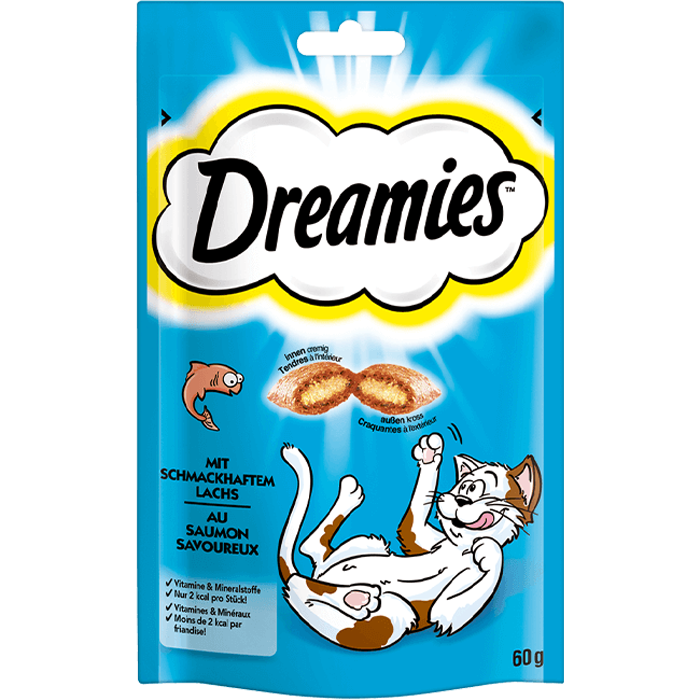 DREAMIES Traumhafte Katzensnacks Lachs 60 g