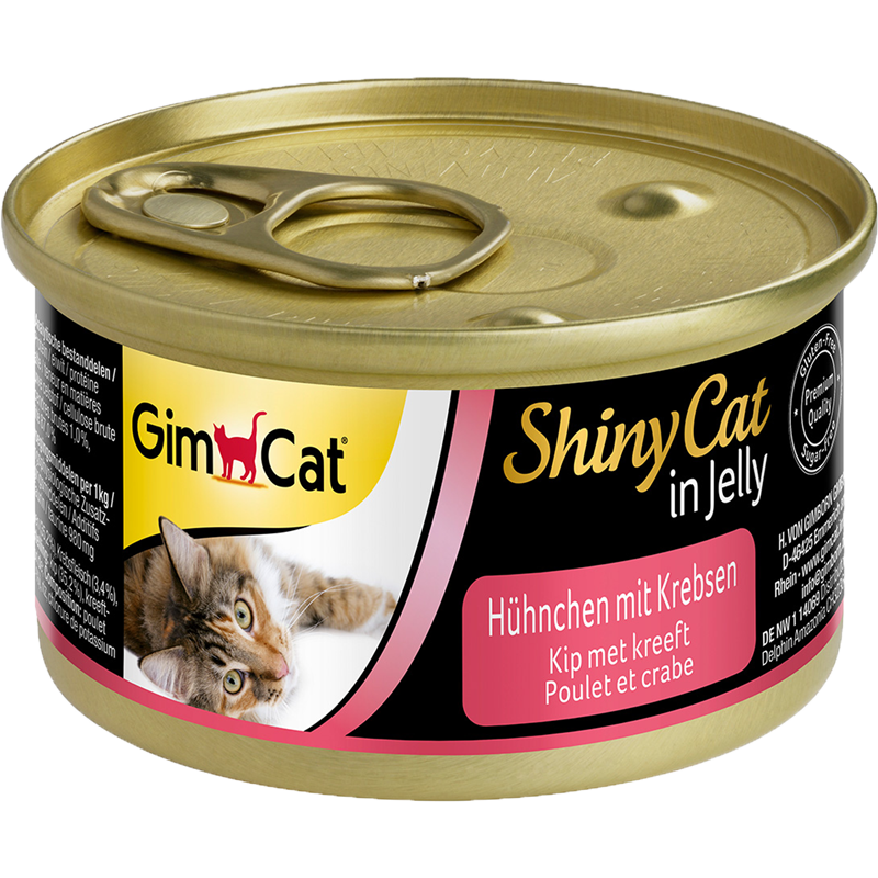 GimCat ShinyCat in Jelly Hühnchen mit Krebsen 70 g