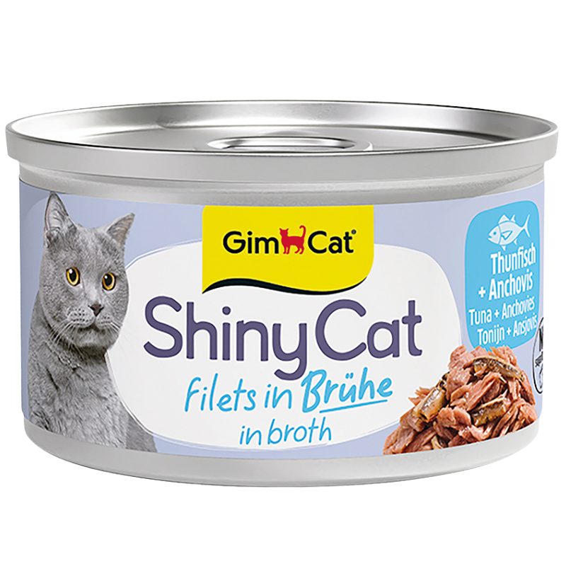 Gimpet ShinyCat in Brühe Thunfisch & Anchovies 70 g