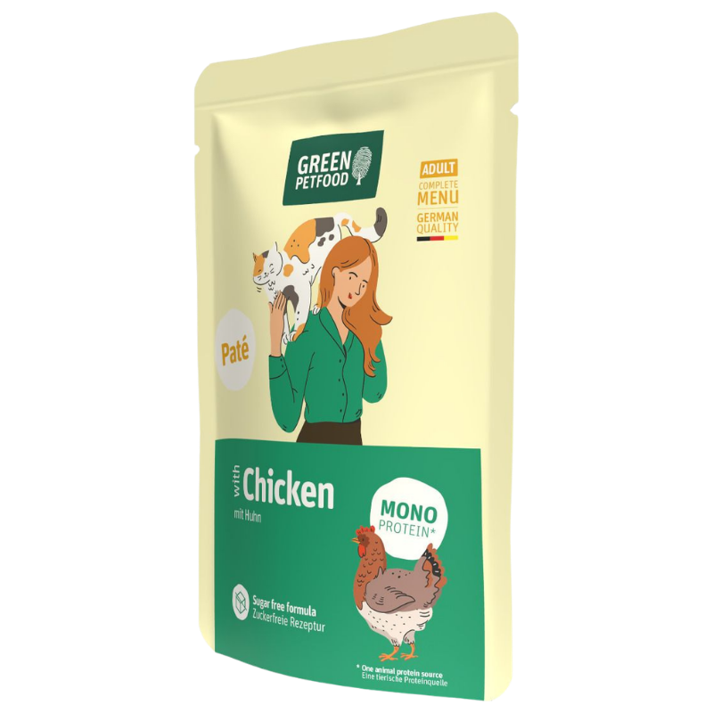 Green Petfood Cat Paté Chicken 85 g