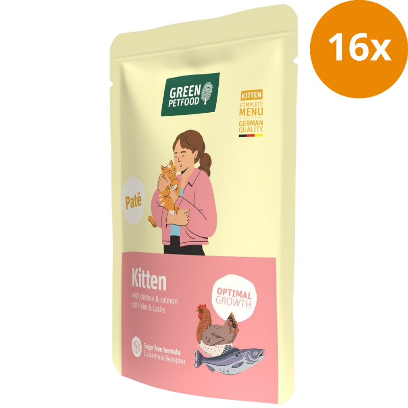 Green Petfood Cat Paté Kitten 85 g