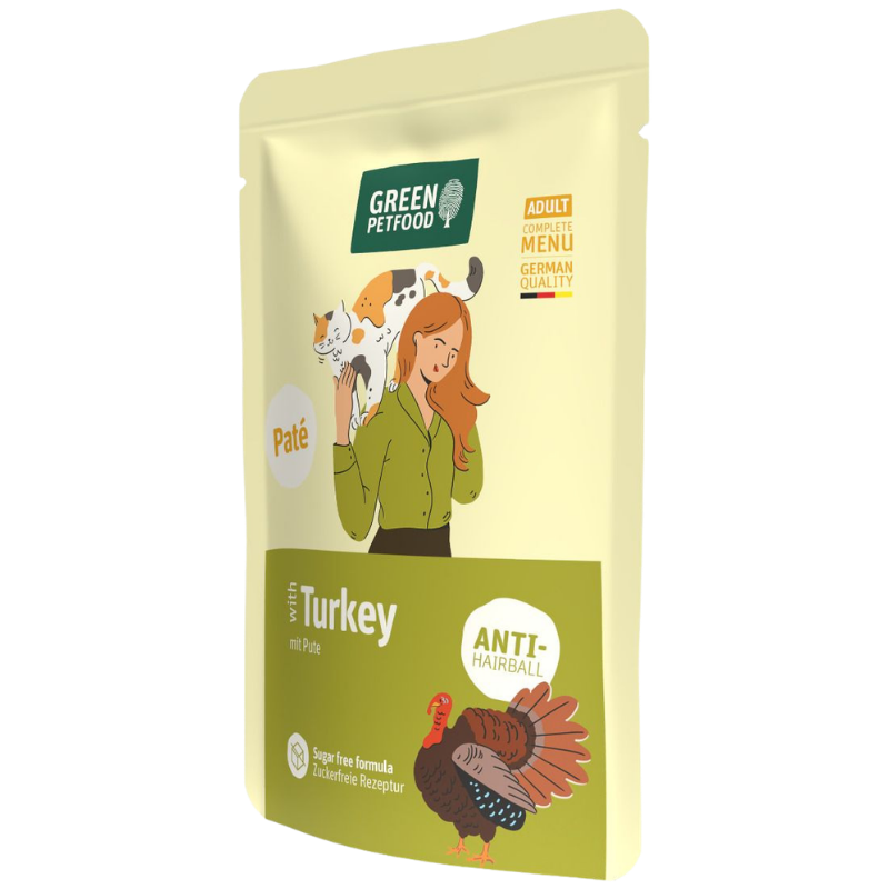 Green Petfood Cat Paté Turkey 85 g