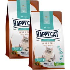 Sparpaket Happy Cat Care Haut & Fell 2 x 4 kg