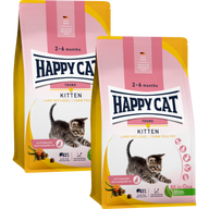Sparpaket Happy Cat Kitten Land Geflügel 2 x 4 kg