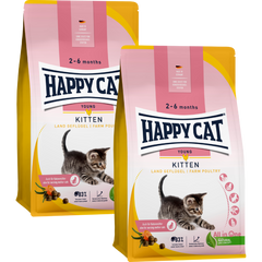 Sparpaket Happy Cat Kitten Land Geflügel 2 x 4 kg