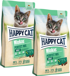 Sparpaket Happy Cat Minkas Perfect Mix Geflügel, Fisch & Lamm 2 x 10 kg