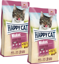 Sparpaket Happy Cat Minkas Sterilised Geflügel 2 x 10 kg