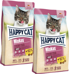 Sparpaket Happy Cat Minkas Sterilised Geflügel 2 x 10 kg