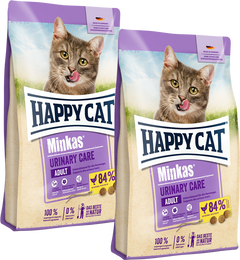 Sparpaket Happy Cat Minkas Urinary Care Geflügel 2 x 10 kg
