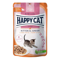 Happy Cat PB Young Meat in Sauce Kitten & Junior Land Ente 85 g