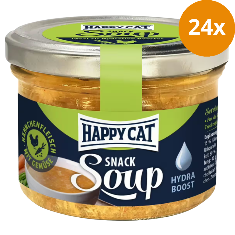 Happy Cat Snack Soup mit Hähnchenfleisch und Gemüse
