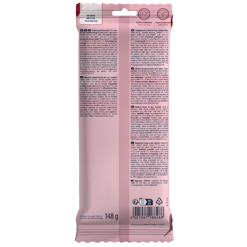 Happy Dog Dental Snacks Dental Rolls 148 g