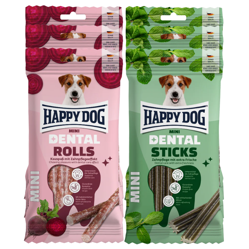 Happy Dog Dental Snacks Mini Probierpaket