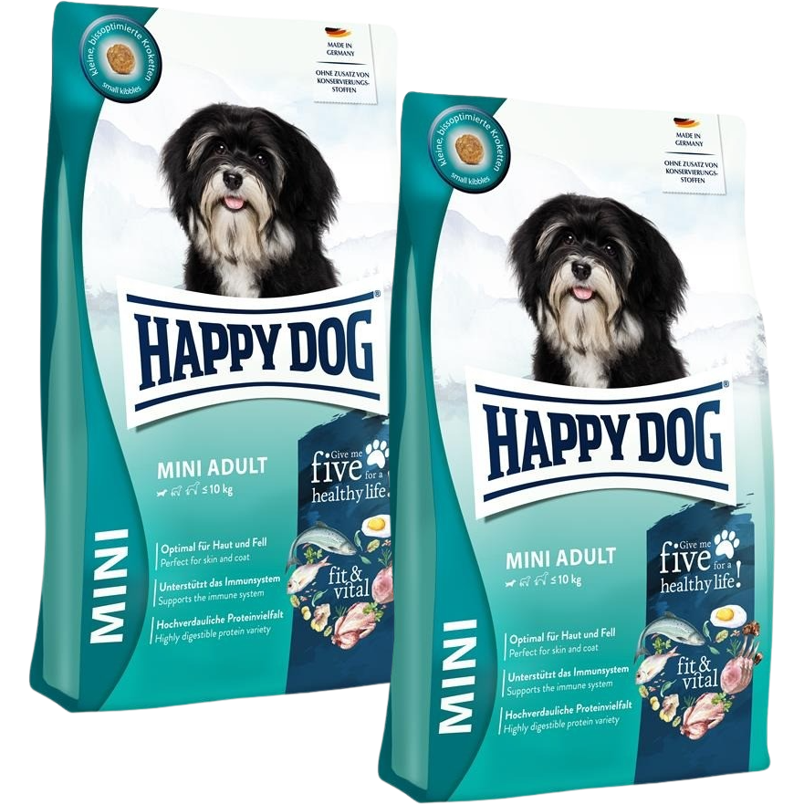 Sparpaket Happy Dog Fit & Vital Mini Adult 2 x 10 kg