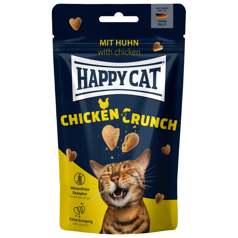 Happy Cat Crunch Snack mit Huhn 50 g