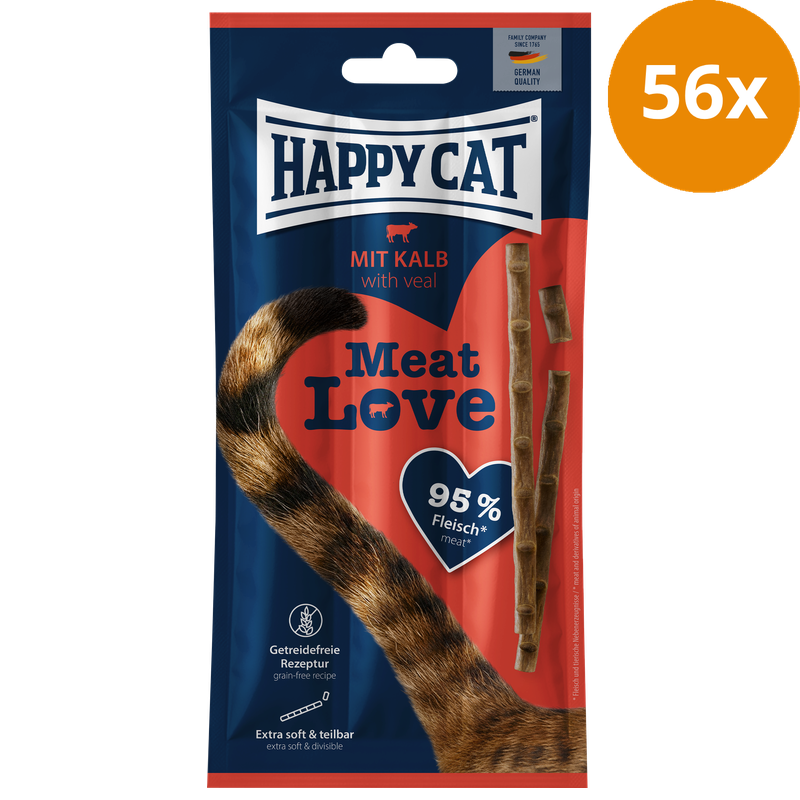 Happy Cat Meat Love Snack mit Kalb 15 g