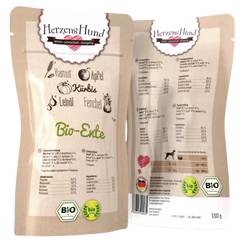 HerzensHund Bio Ente mit Bio Gemüse 130 g