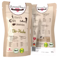 HerzensHund Bio Huhn mit Bio Gemüse 130 g
