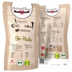 HerzensHund Bio Huhn mit Bio Gemüse 130 g